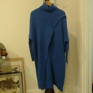Royal blue turtleneck sweater-ish dress-ish
